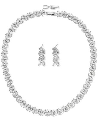 Eyecandy LA Eye Candy La Cz Necklace & Earring Set
