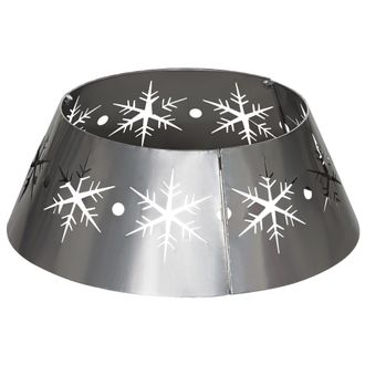 HOMCOM Christmas Tree Base Cover With Hollow Snowflake Patterns Xmas Decoration | TJ Hughes