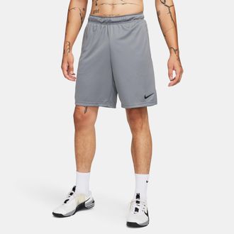 Nike Mens Dri-FIT 8 Knit Training Shorts in Grey | DD1887-084