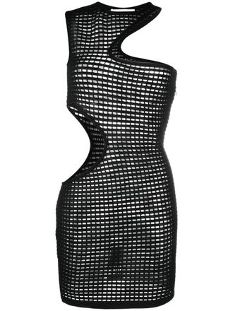 Genny Mini jurk met uitgesneden detail - Zwart