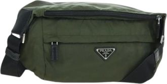 Prada Pre-owned Belt Bags, female, Green, Size: ONE SIZE Pre-owned Vintage Belt Bag