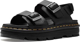 Dr. Martens Zebzag Sandals Womens Dress Sandals Black : UK 8 (US Womens 10) M, Leather/Suede