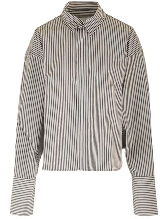 Ami Oversized Shirt Shirts Bianco-Donna
