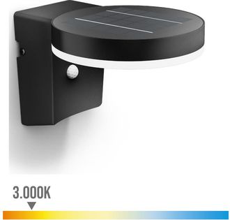 Philips Aplique Led Solar Con Sensor Philips Zonal 1w 3000k Negro - 26576900