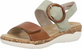 Remonte Platte sandaal - Dames - Schoenen - Veelkleurig - Maat: 40 EU Leer