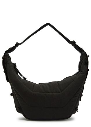 Christophe Lemaire Medium Soft Game Quilted Nylon Canvas Shoulder bag - Brown - One Size