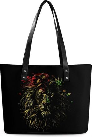 Generic Rasta-Lion Tote Bags for Women Cute Shoulder Purses Handbags