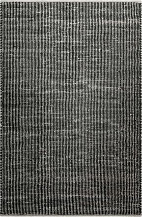 Green Looop Alfombra tejida a mano, kilim en algodón y yute, negro y gris 80x150