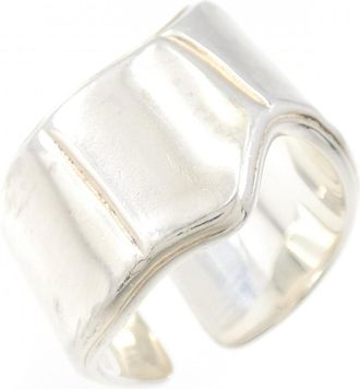 Herm&egrave;s Silver 925 Band Ring (Pre-Owned)