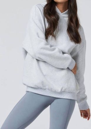 Vuori Clothing Restore Oversized Hoodie In Pale Grey Heather