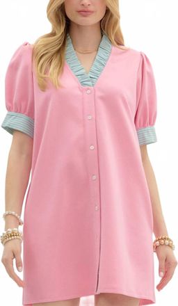 Entro Lily Mini Dress In Pink