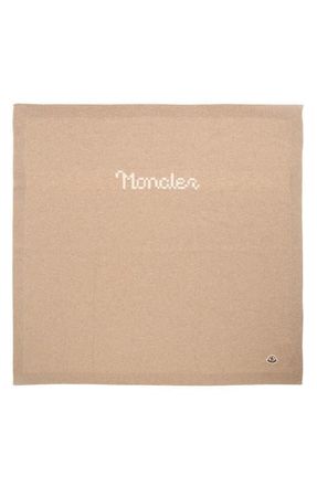 Moncler Wool & Cashmere Blanket in Beige at Nordstrom