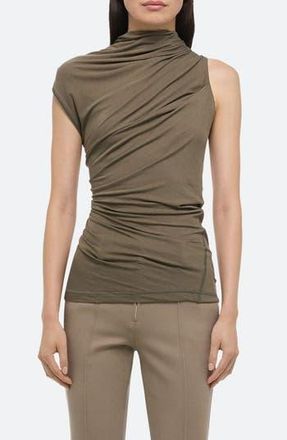 Helmut Lang Wind Cloud Asymmetric Top in Olive at Nordstrom Rack, Size X-Small