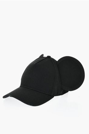 Dsquared2 Cotton Gabardine Baseball Cap with Mouse Ears size One Size