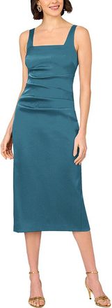 Aidan Mattox Solid Midi Dress