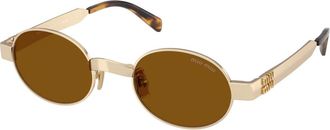 Miu Miu Sunglasses, female, Yellow, Size: 47 MM MU B51S Sunglasses