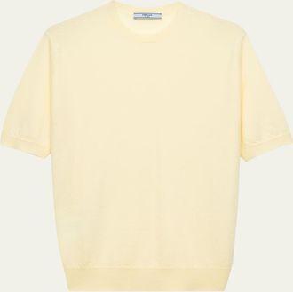 Prada Superfine Cashmere Short-Sleeve T-Shirt