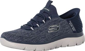Skechers Mens Summits Key Pace Trainers, Navy Mesh, 10.5 UK