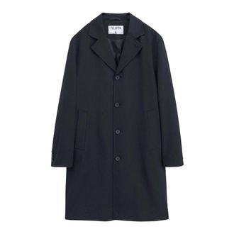 Filippa K Zwarte lichtgewicht twill jas - Heren - Mantel - Zwart - M - Wol - Jassen