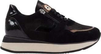 Footnotes Schoenen, Dames, Zwart, 38 1/2 EU, Leer, 31.009 Sneaker