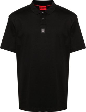 HUGO BOSS interlock-cotton polo shirt - men - Cotton - S - Black