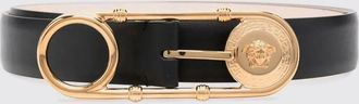 Versace Cintura Safety Pin Versace in pelle