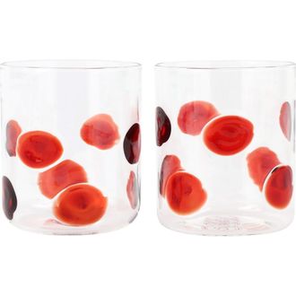 Vietri Set of 2 Drop Double Old Fashioned in Red at Nordstrom