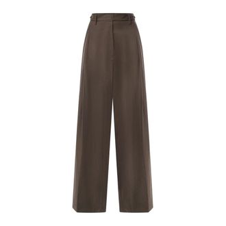 Magda Butrym Pantaloni a gamba larga - - Trousers - Donna - Marrone - S