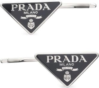 Prada Fermaglio Fermagli con logo anni 20 - Argento