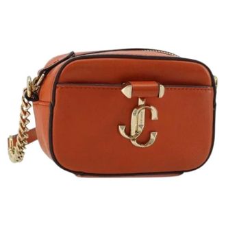 Jimmy Choo London Pre-owned Cross Body Bags, female, Orange, Size: ONE SIZE Pre-owned Pouch