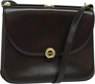 Bally Tweedehands leren schoudertassen - Dames - Vintage Schoudertas - Bruin - ONE Size - Leer - Vintage