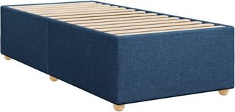 vidaXL Estructura De Cama Sin Colch&oacute;n Tela Azul 80x200 Cm Vidaxl
