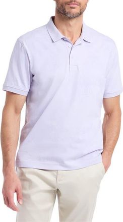 Robert Graham Linford Cotton Polo in Lilac at Nordstrom, Size Xxx-Large