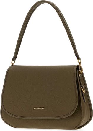 Michael Kors Womens Olive Green Leather Holmes Shoulder Bag Loden Borse A Mano