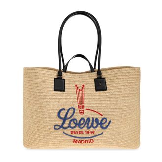 Loewe Verano XL Tote - Dames - Shoppers - Beige - ONE Size - Leer - Tassen