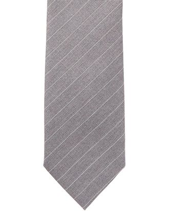 Givenchy Grey Stripe Wool Tie