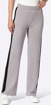 Heine Schlupfhose HEINE, Damen, Gr. 36, Normalgr&ouml;ssen, steingrau, 50% Viskose, 28% Polyester, 22% Polyamid, unifarben, Hosen Schlupfhose