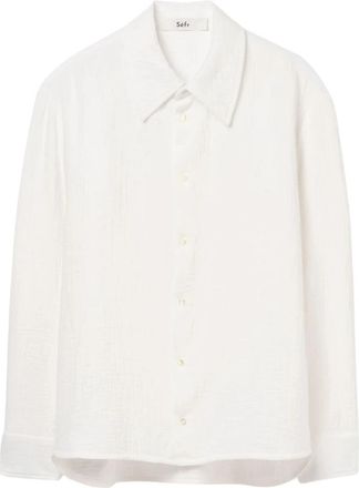 S&eacute;fr Bobby Shirt - Heren - Casual Overhemden - Wit - XL - Katoen - Overhemden