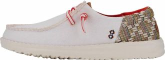 Hey Dude Womens Wendy Funk Jacquard Shoes In Beige