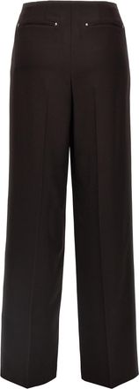 Fendi Womens Purple Virgin Wool Dress Pants