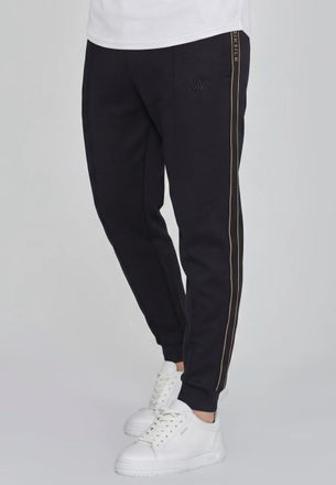 Siksilk Joggers para Hombres Negros Entallados XXL