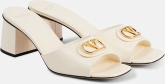Valentino Garavani Mules VLogo in pelle