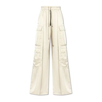 Rick Owens Dames, Broeken, Beige, Maat: S Viscose