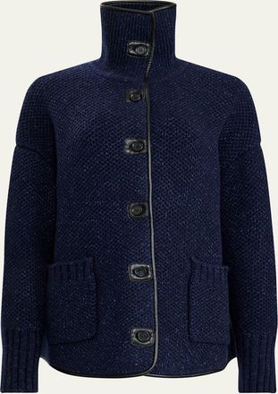 Altuzarra Llewellyn Funnel-Neck Wool Jacket