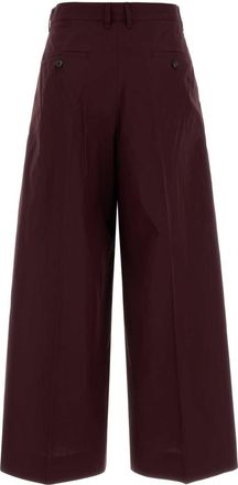 Max Mara Womens S Maxmara Epoca Trouser Aubergine Cotton