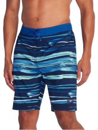 Speedo Bondi Basin 20 Board Shorts In Striped Peacoat Blue