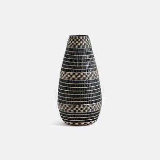 La Redoute Interieurs Decoratieve kruik in bamboe H53 cm, Plooming