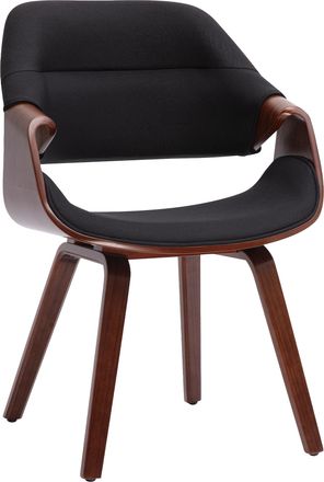 Clp Silla De Comedor Maira Nogal/negro Tela