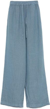 Fay Relaxed Fit Cerulean Blue Jeans With Drawstring Waist