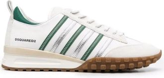 Dsquared2 Green Striped White Sneakers